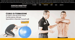 Desktop Screenshot of eserciziocorrettivo.com